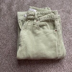 PACSUN green corduroy 90s boyfriend jeans  //size 23